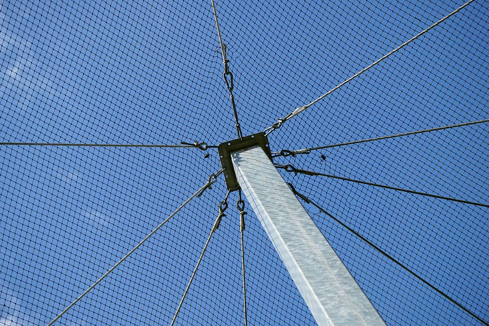 Pole with net. Free public domain CC0 photo.