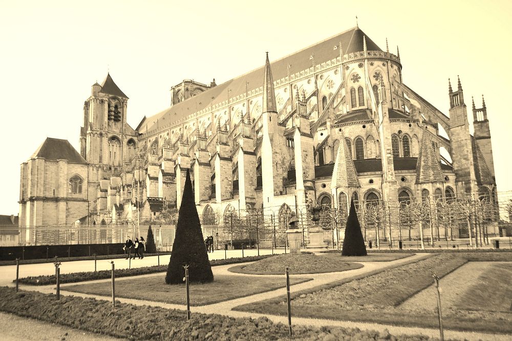 Bourges Cathedral, France. Free public domain CC0 photo.