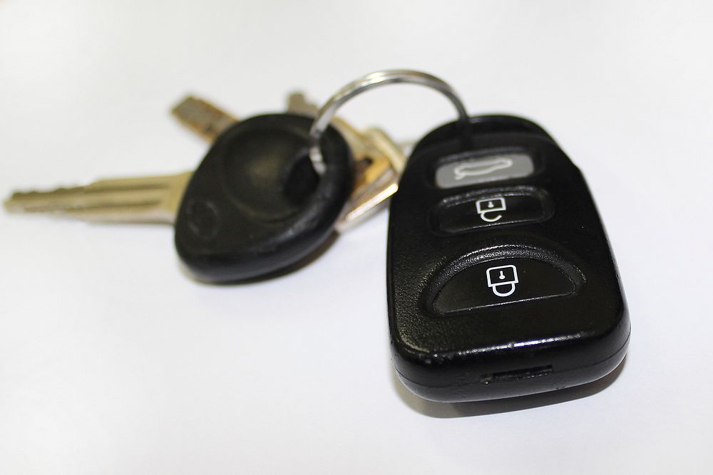 Black car key. Free public domain CC0 photo