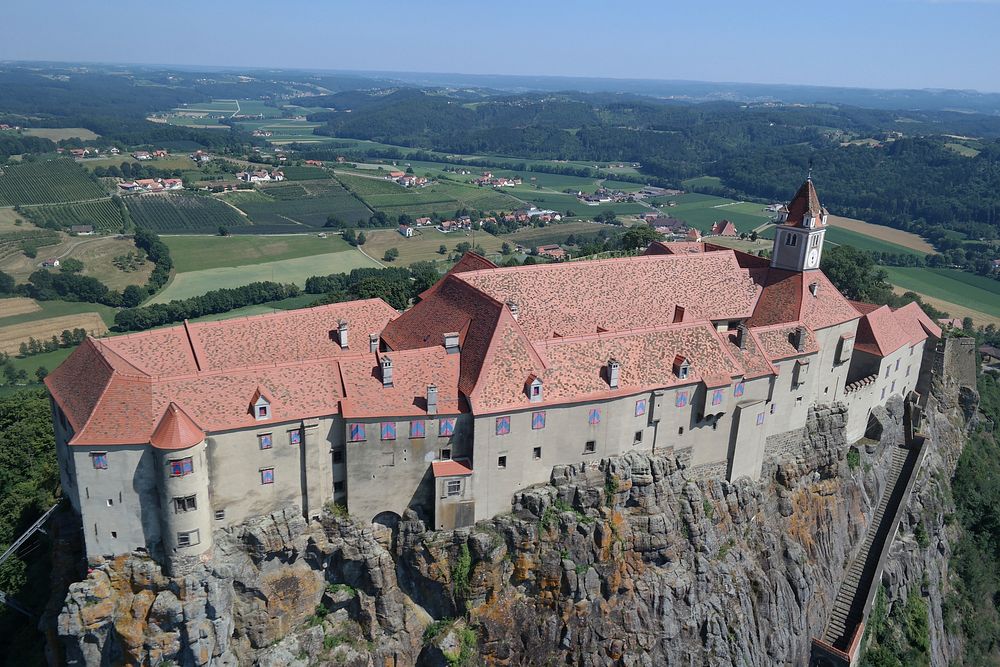 Historical castle fortress architecture in nature. Free public domain CC0 image.