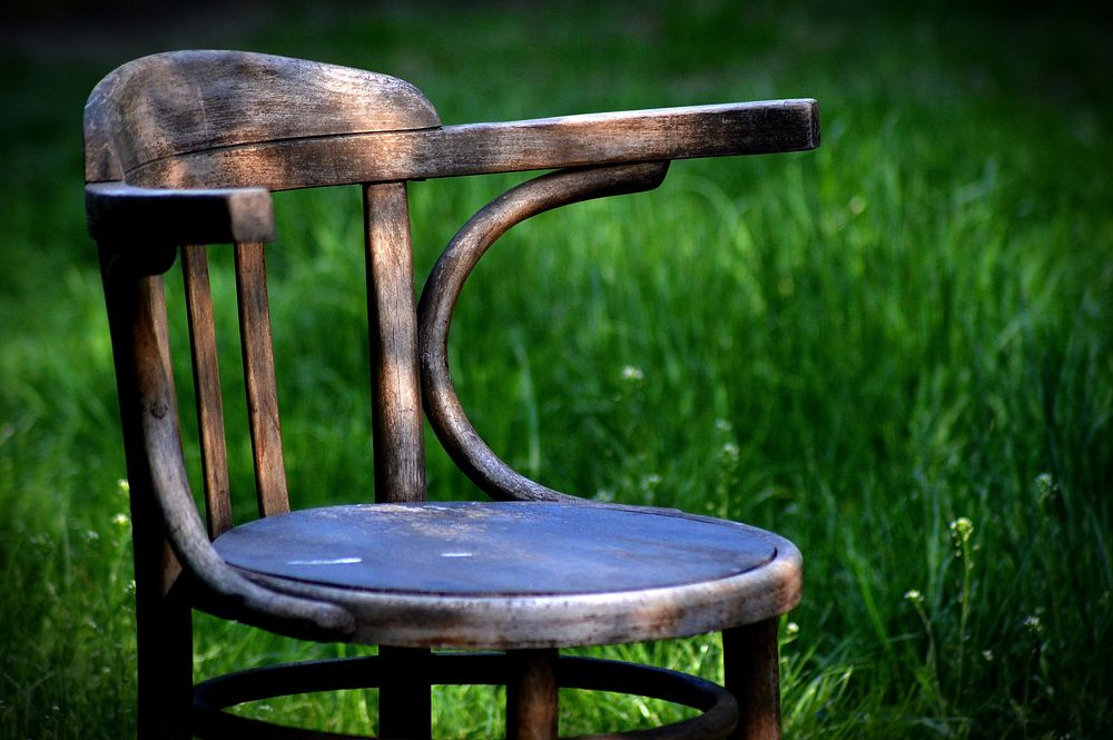 Old wood chair. Free public domain CC0 photo.