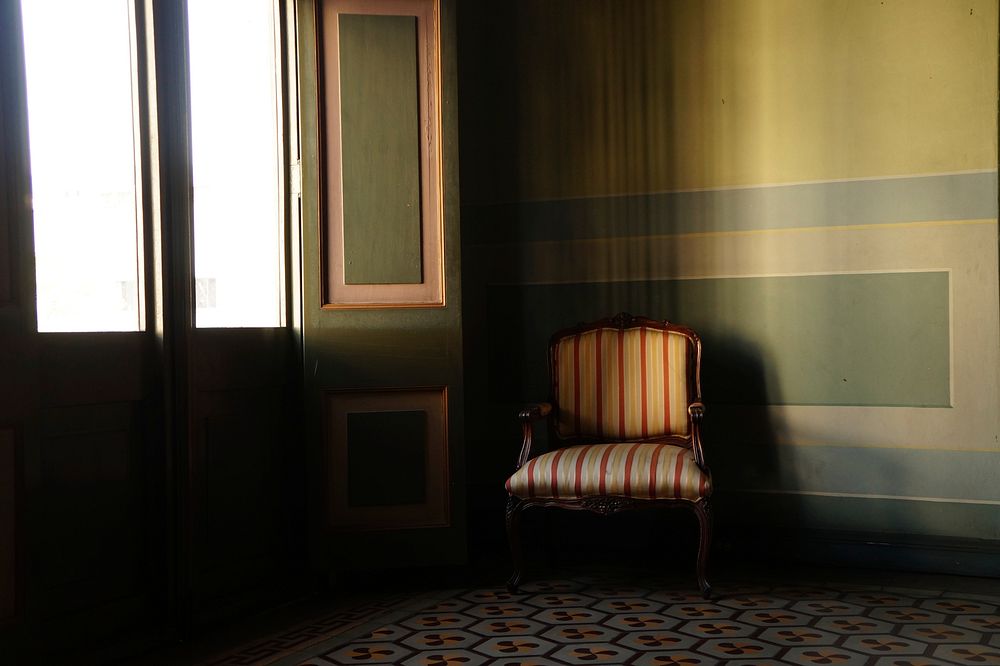 Armchair in a room. Free public domain CC0 photo.