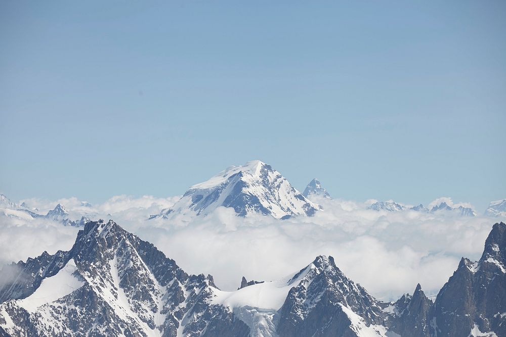 Snow-capped mountain. Free public domain CC0 photo. 