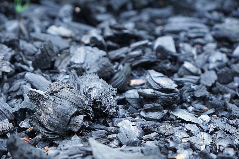 Charcoal briquettes. Free public domain CC0 photo.