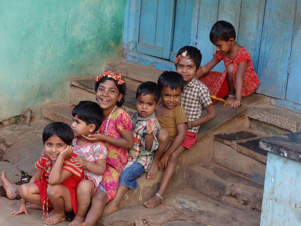 Cute kids in India - 29 January 2014