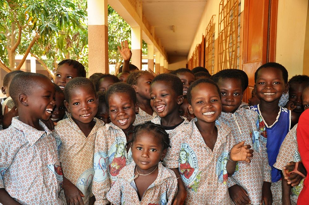 Happy kids at kindergarten in Burkina Faso - 4 November 2013