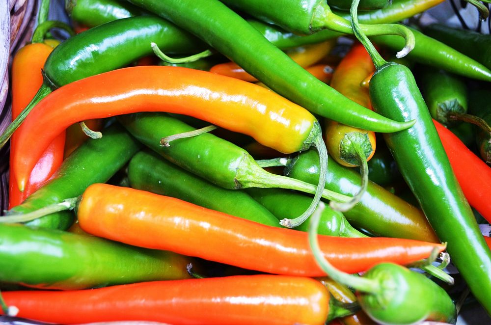 Raw green chili. Free public domain CC0 photo