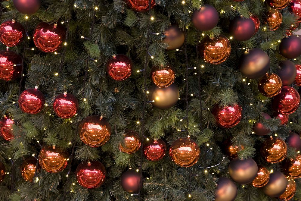 Ornaments hanging Christmas tree. Free | Free Photo - rawpixel
