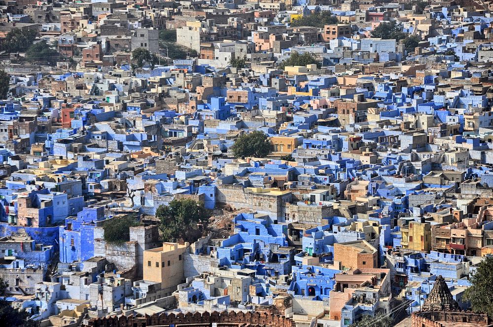 Jodhpur blue city view. Free public domain CC0 image.