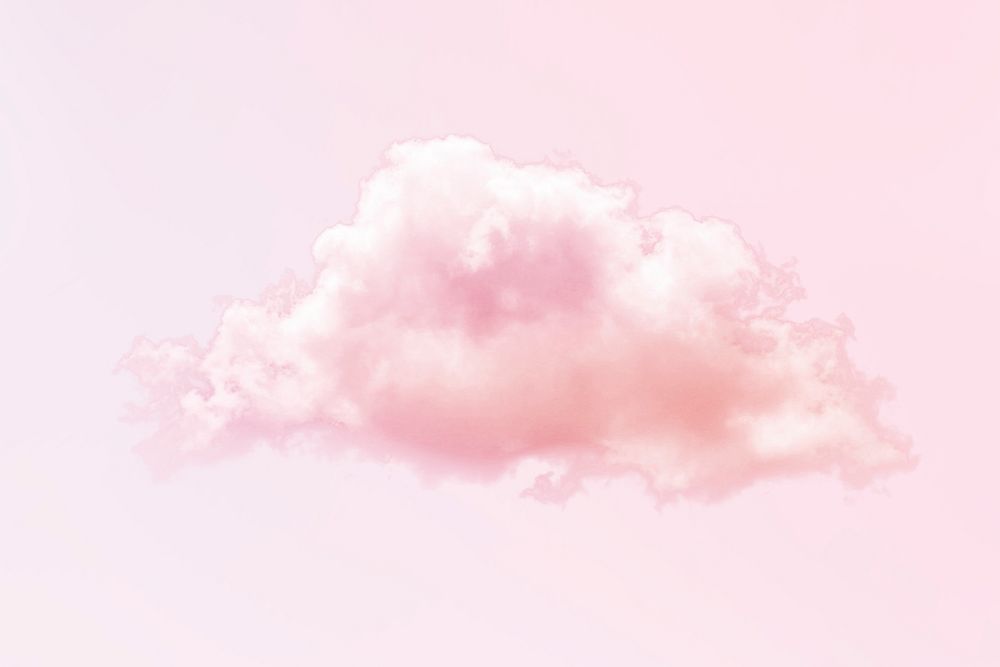 Pink aesthetic cloud, dawn sky background