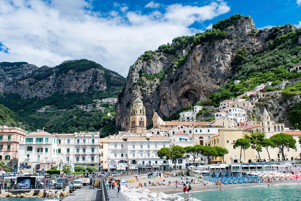 Amalfi Coast in Italy. Free public domain CC0 photo.