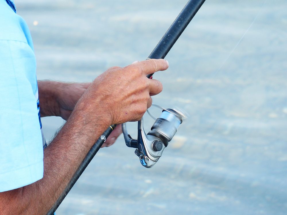 Fishing rod close up. Free public domain CC0 photo.