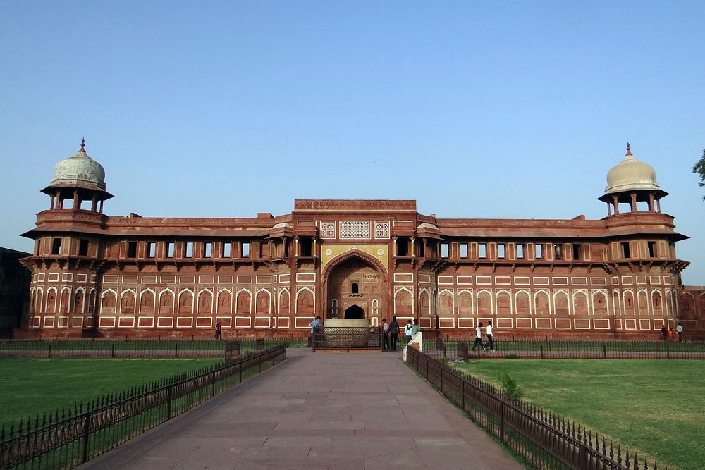 Jahangir Palace exterior in India. Free public domain CC0 image.