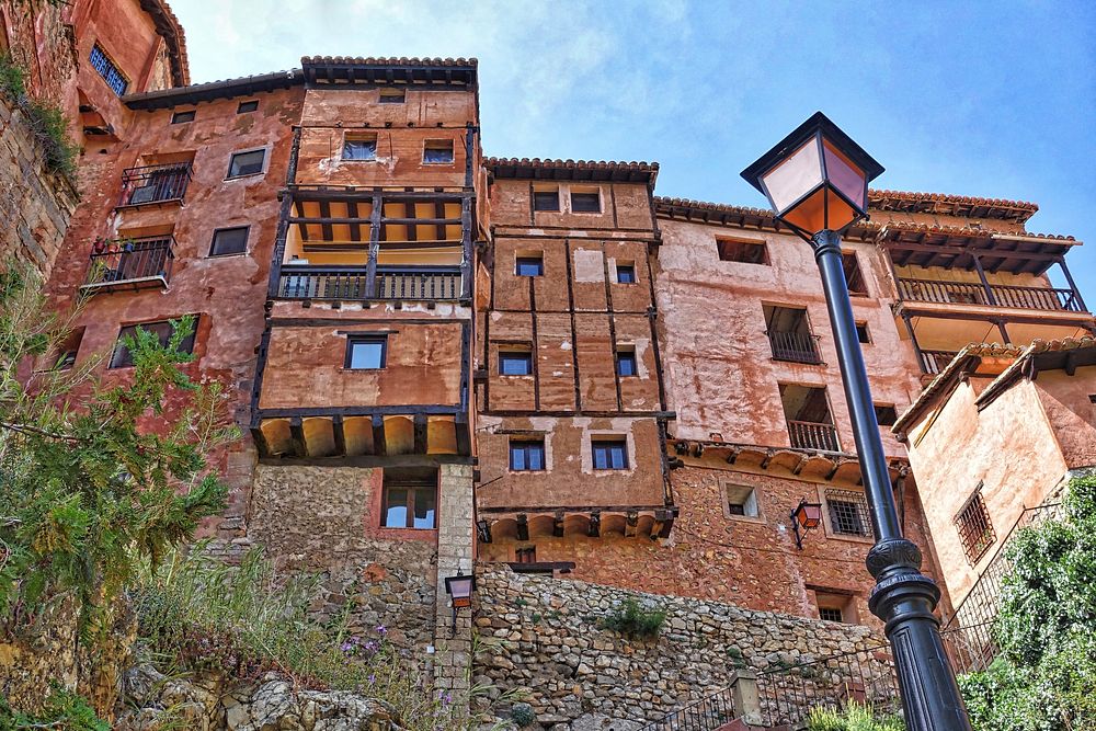 Neighborhood in Albarracin Aragon. Free public domain CC0 image.