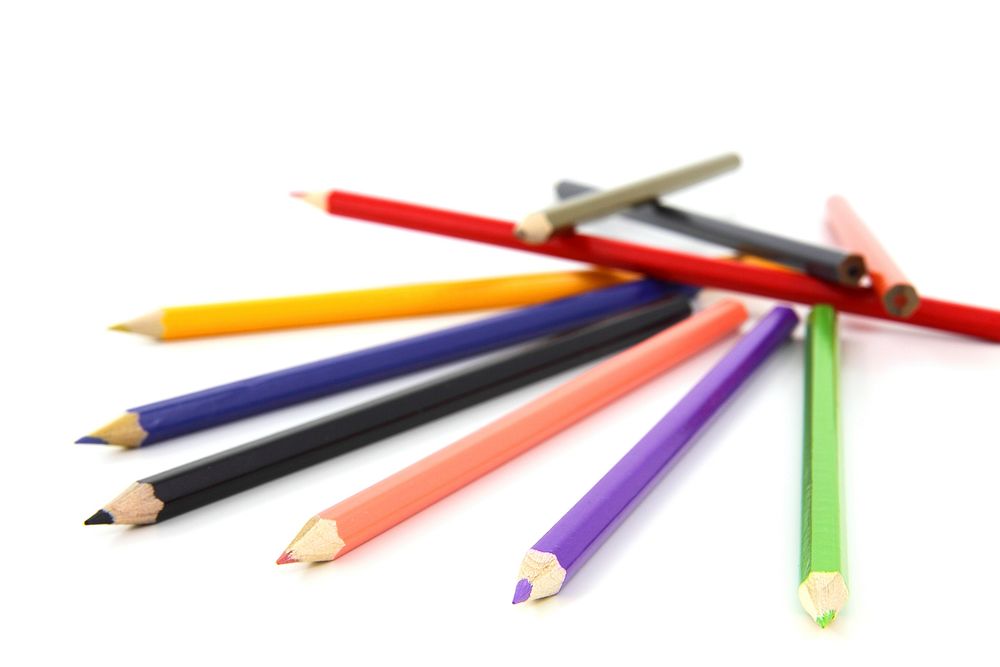 Coloring pencils. Free public domain CC0 image.
