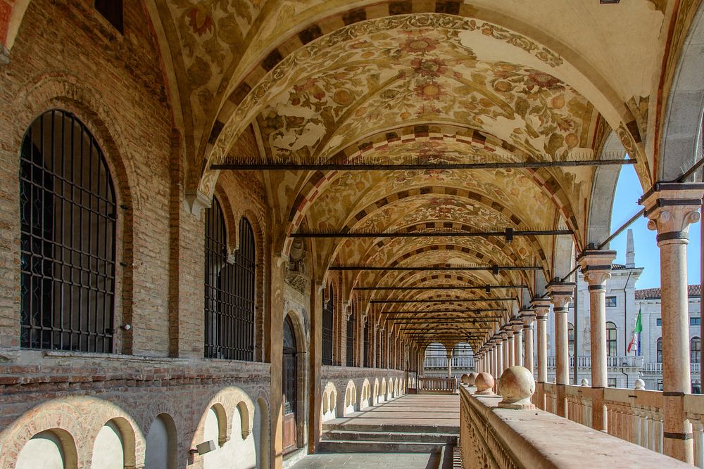 Empty hallway inside palace. Free public domain CC0 image.