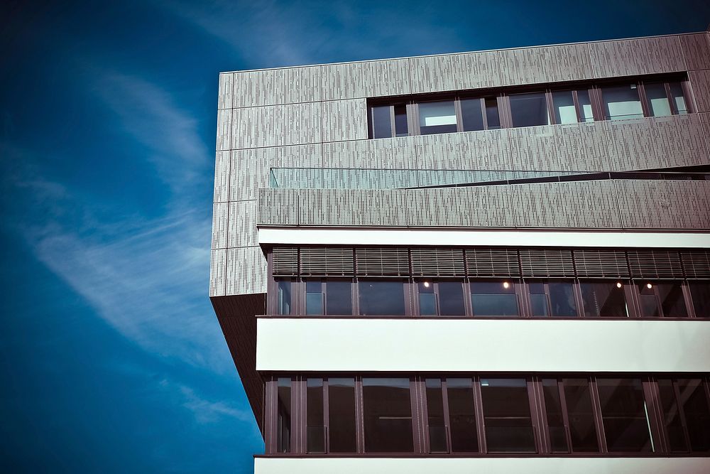 Modern office building in Dusseldorf. Free public domain CC0 image.