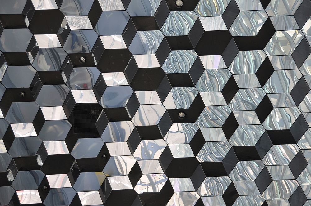 Hexagon abstract texture background. Free public domain CC0 photo.