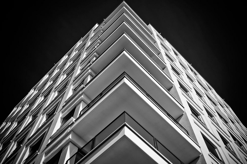 Modern office building facade. Free public domain CC0 photo.