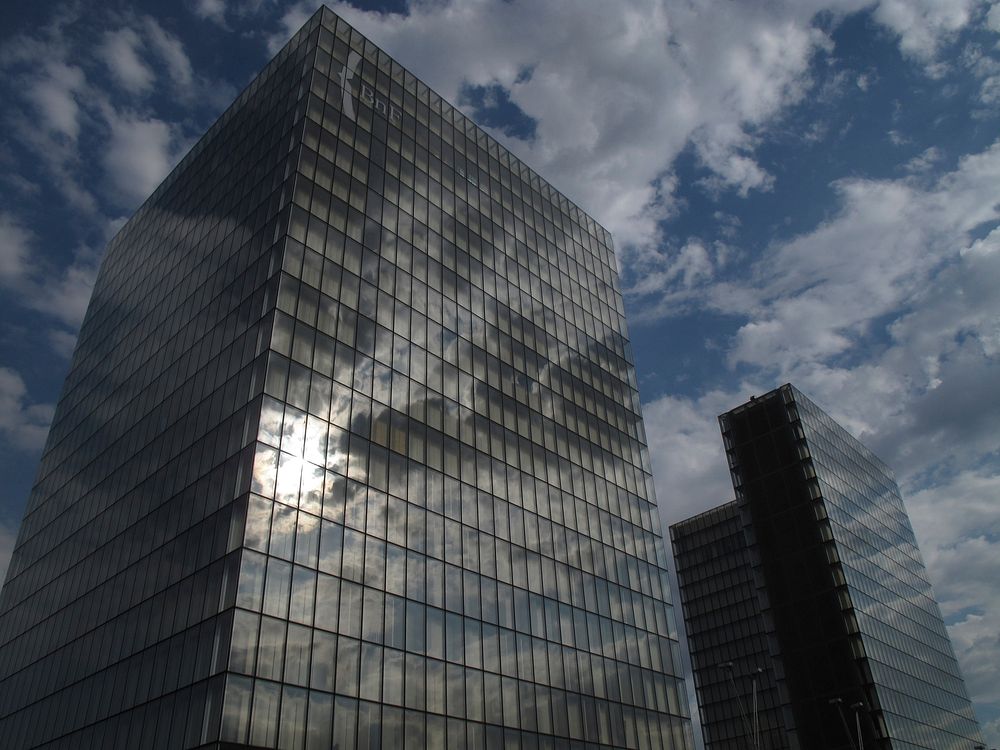 Modern building facade. Free public domain CC0 photo.