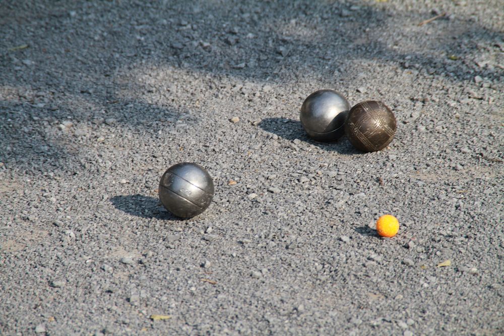 Boule ball play. Free public domain CC0 photo