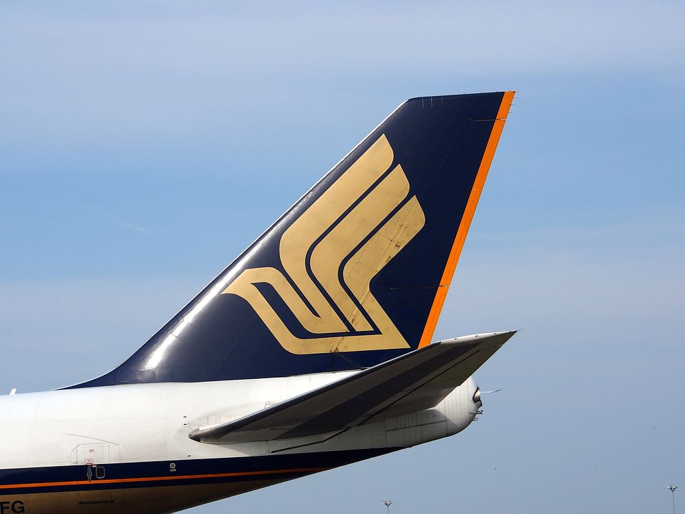 Singapore Airlines boeing jumbo jet, location unknown, 10/07/2015.