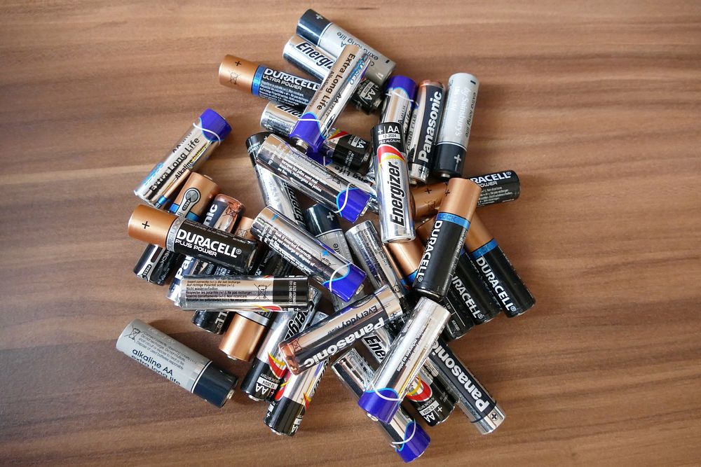Duracell, Energizer, Panasonic batteries. Location unknown - April 15, 2016