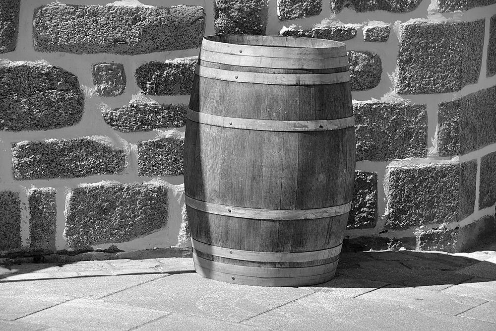 Wine barrels. Free public domain CC0 photo.