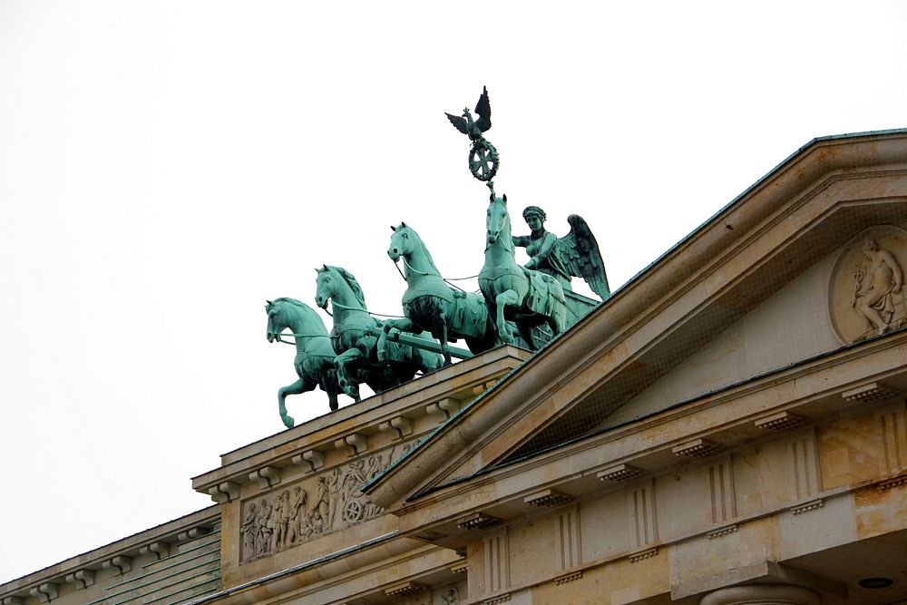 Brandenburger Tor horse statue. Free public domain CC0 photo.