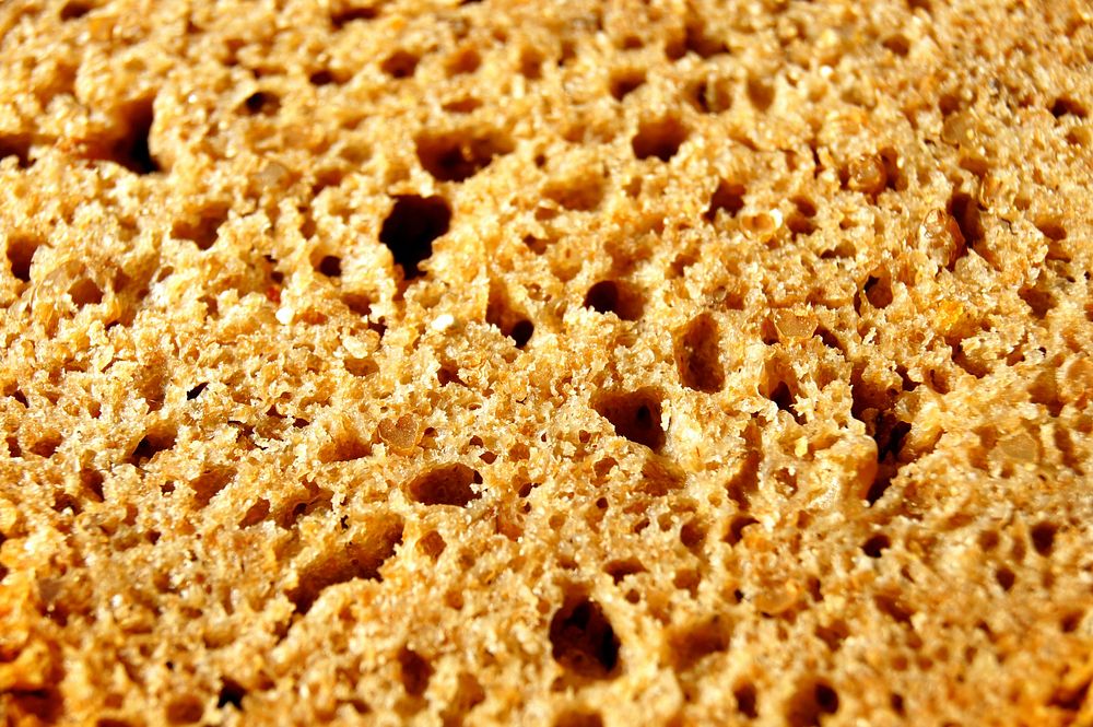 Close up bread texture. Free public domain CC0 photo.