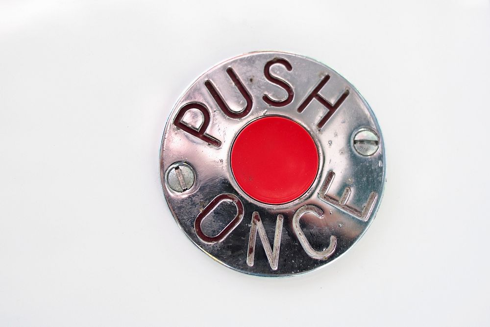 Push button. Free public domain CC0 photo.