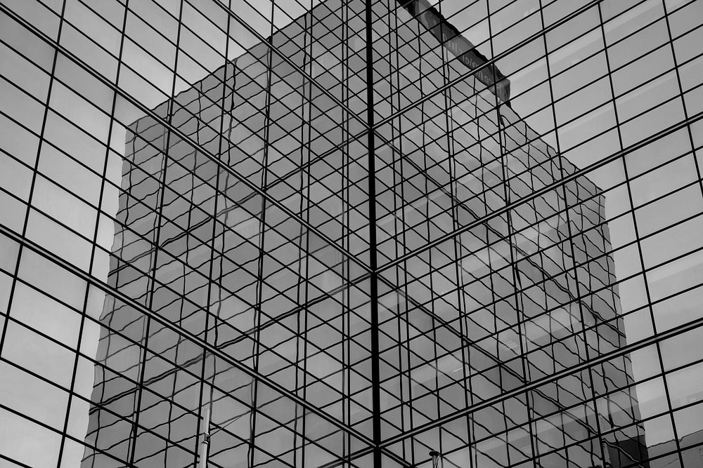 Reflective building architecture close up. Free public domain CC0 image.