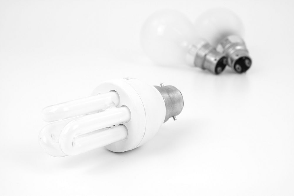 Fluorescent light bulb. Free public domain CC0 photo