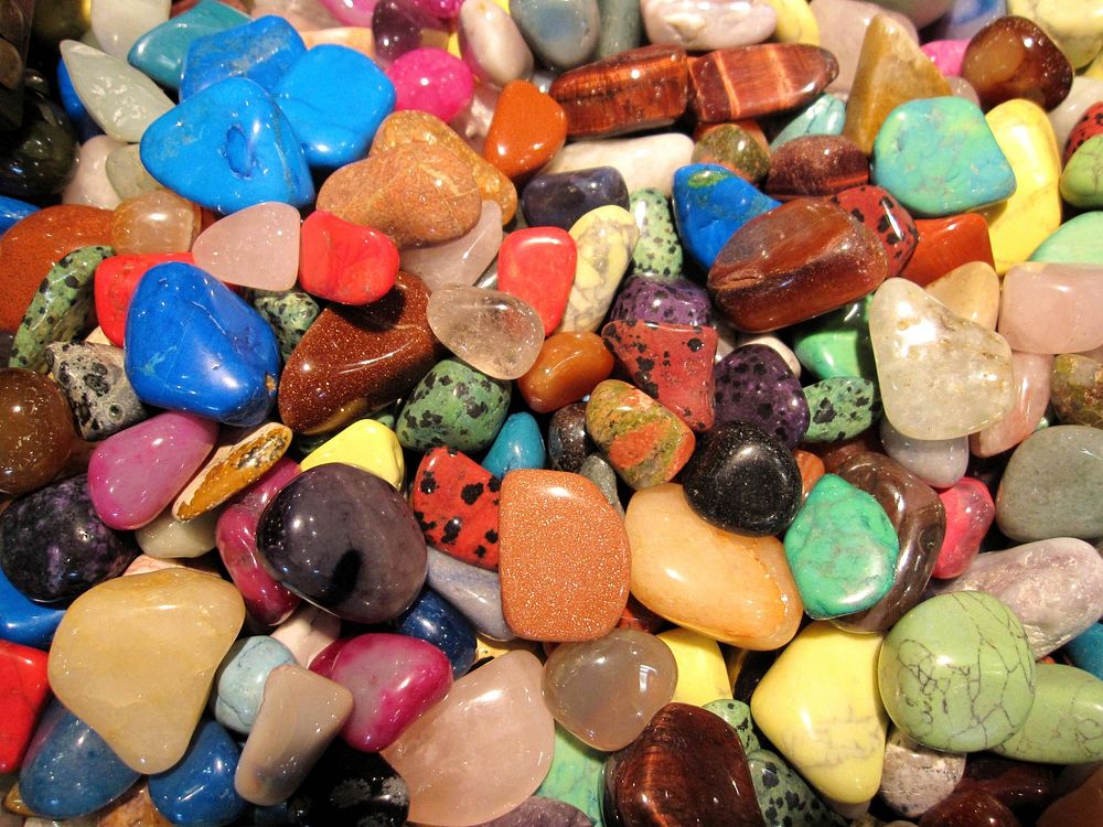 Colorful stones. Free public domain CC0 photo.