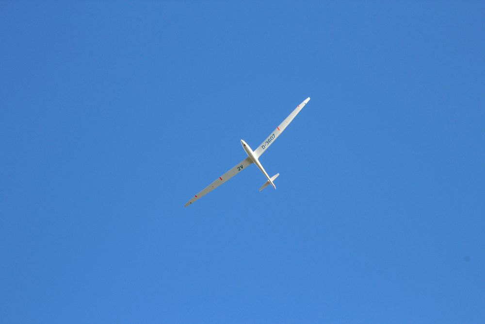 Plane on the sky. Free public domain CC0 photo.