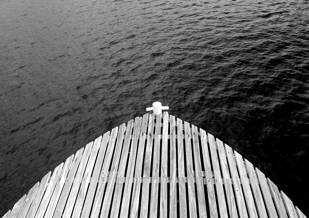 Boardwalk to the ocean. Free public domain CC0 image.