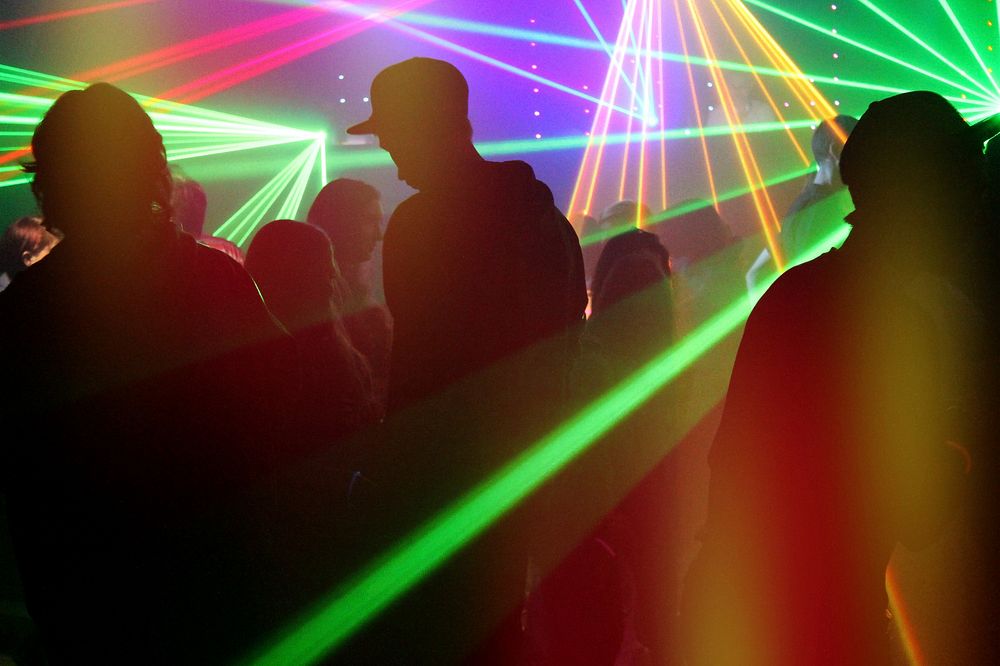 People at nightclub, background photo. Free public domain CC0 image.