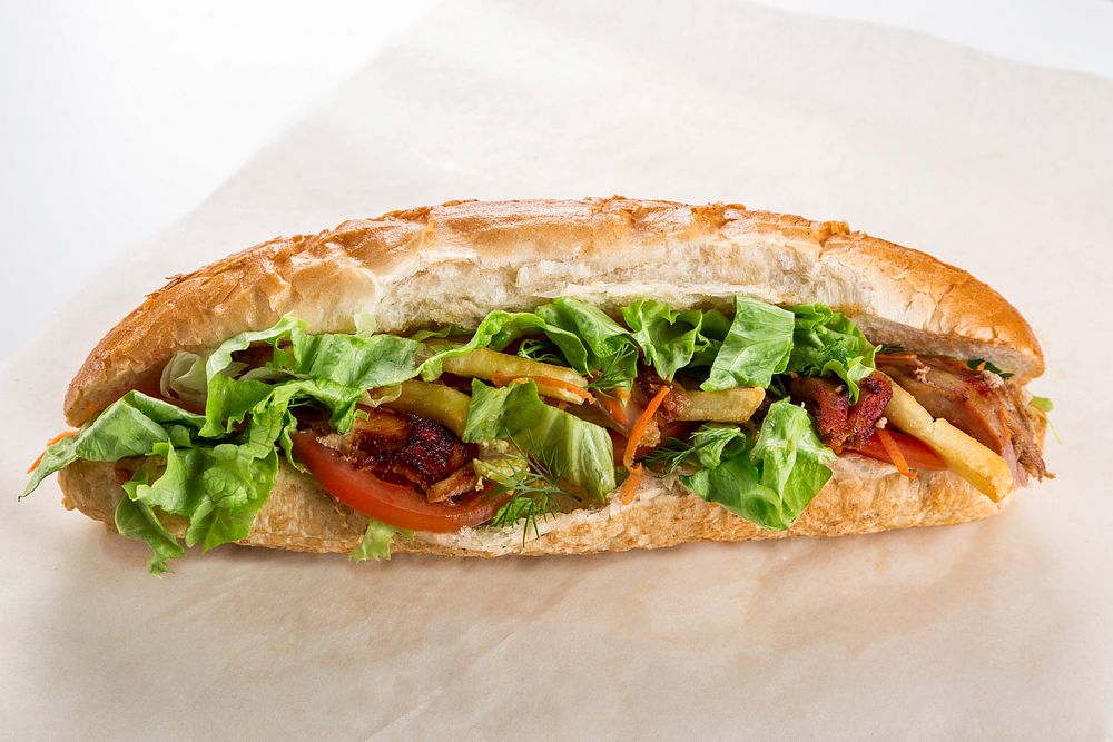 Free club sandwich image, public domain food CC0 photo.