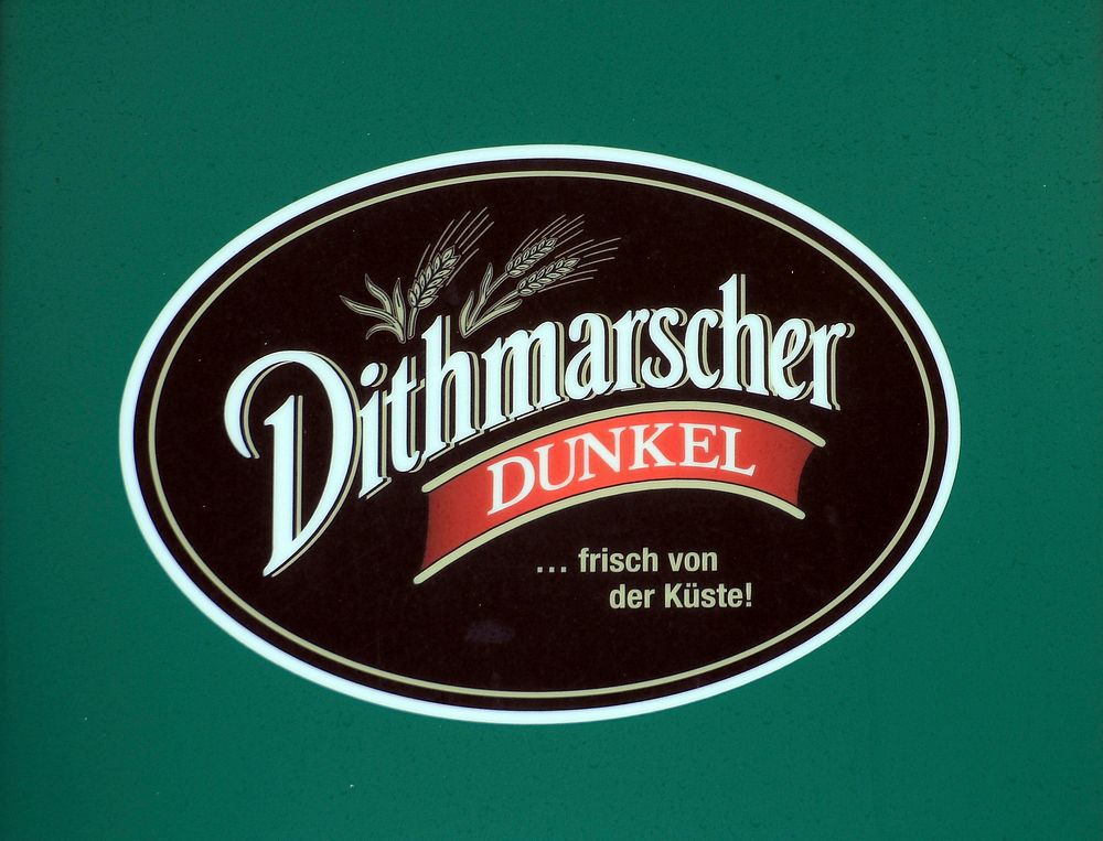 Dithmarscher, dark beer, German brand. Location unknown - Jan. 2, 2015