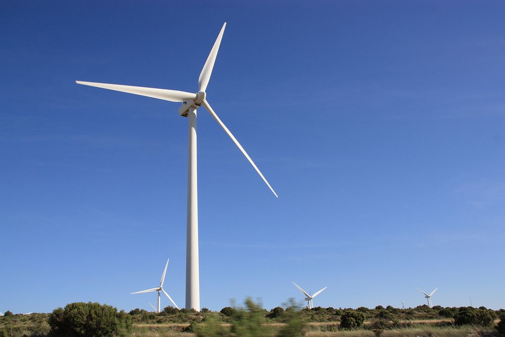 Wind energy for renewable power. Free public domain CC0 photo.