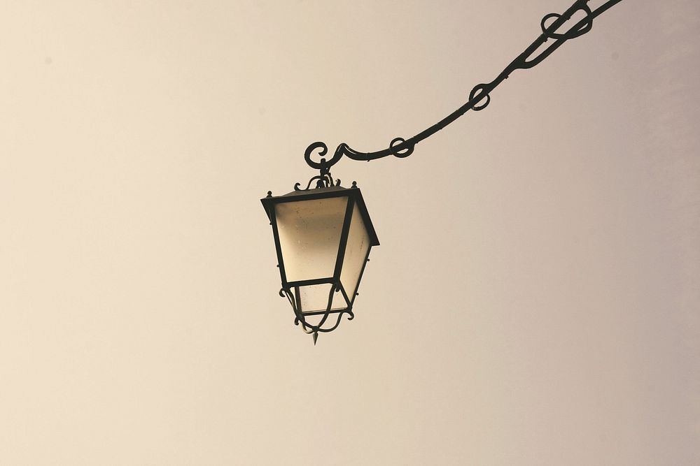 Free street lantern closeup image, public domain CC0 photo.