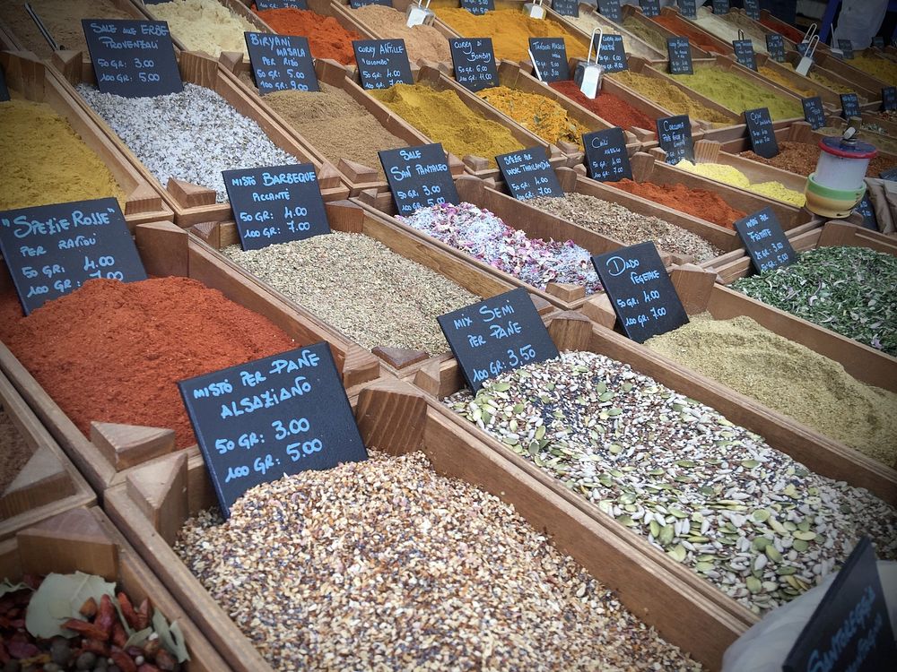 Free spice market image, public domain food CC0 photo.