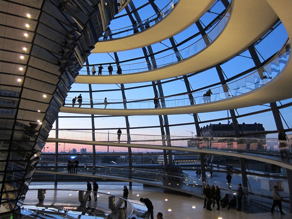 Reichstag building in Berlin, Germany. Free public domain CC0 photo.