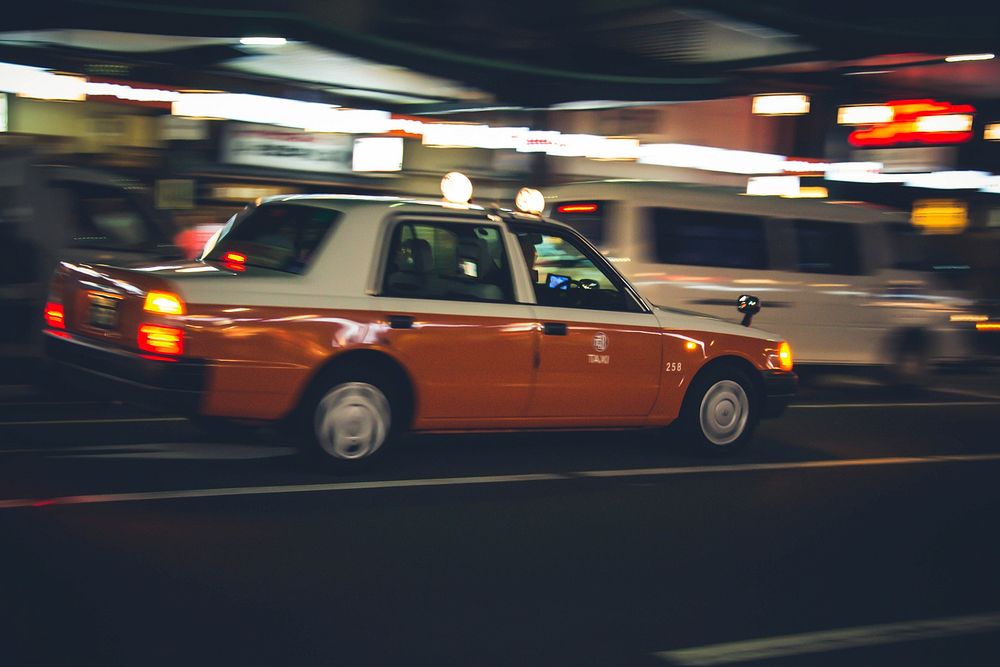 Taxi. Free public domain CC0 photo.