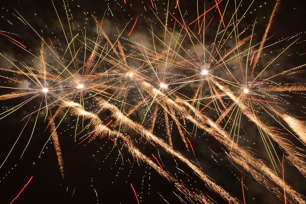 Fireworks for celebration. Free public domain CC0 photo.
