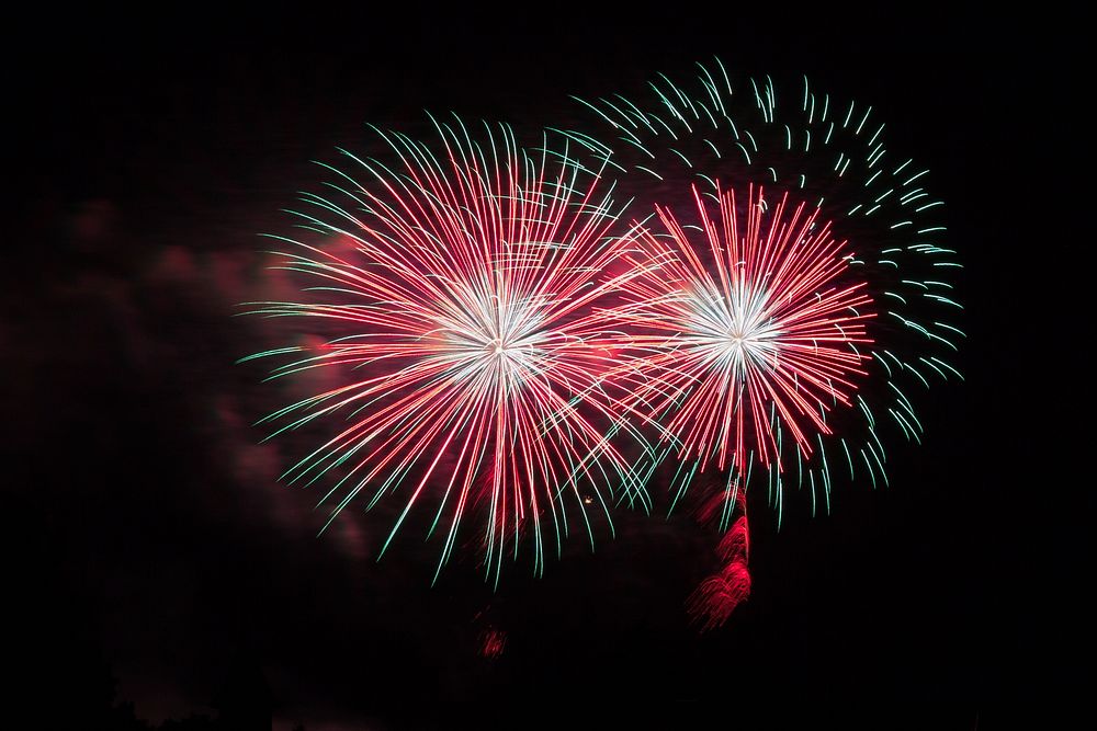 Fireworks, New Year, celebration. Free public domain CC0 photo.