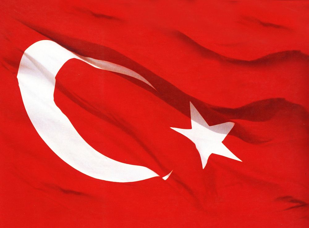 Turkish flag. Free public domain CC0 image.