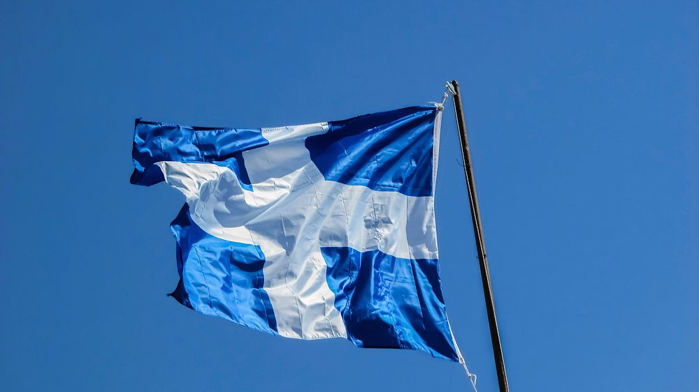 Greek flag. Free public domain CC0 image.