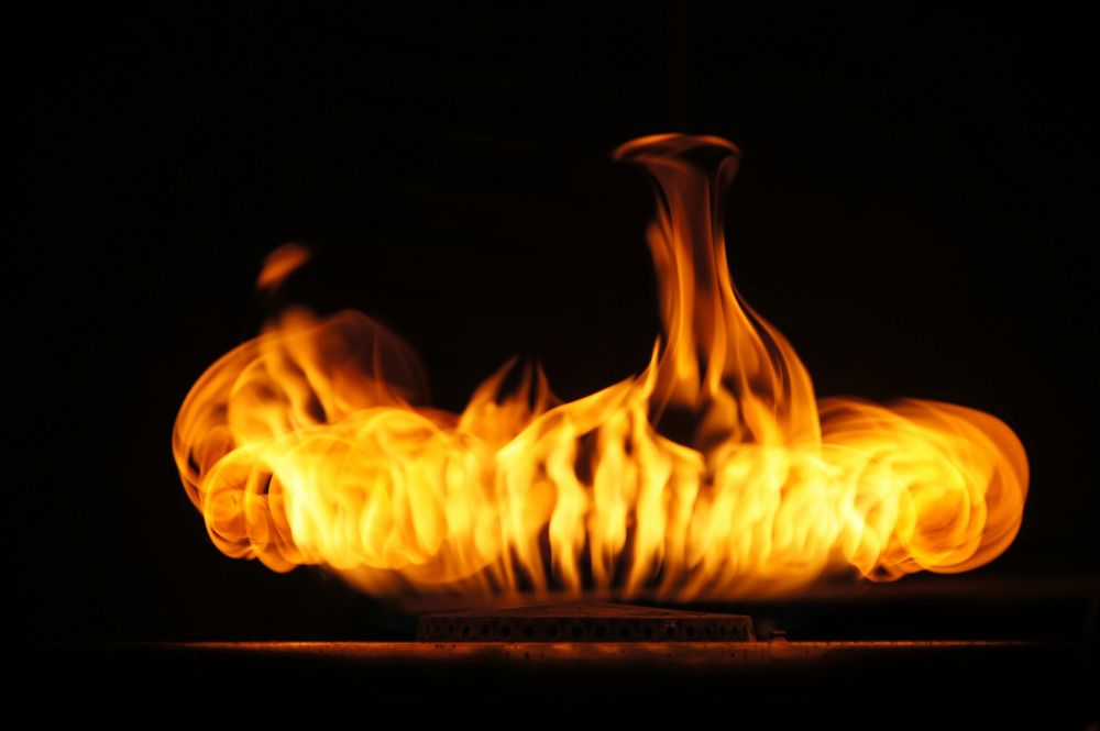 Burning flame background. Free public domain CC0 photo.