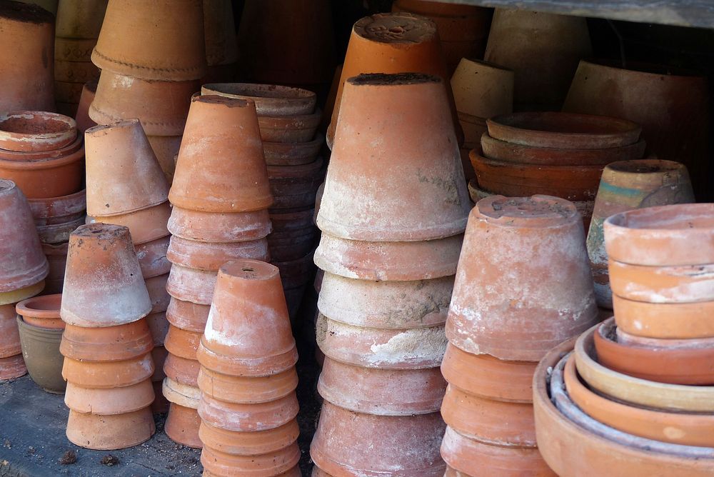 Plant pots. Free public domain CC0 photo